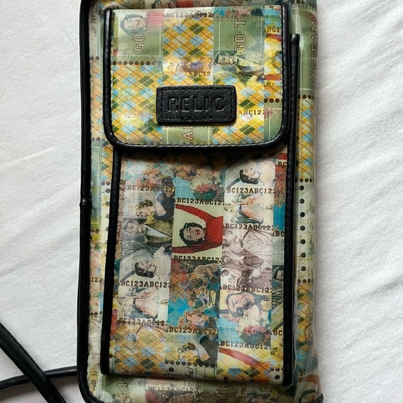 Relic crossbody shoulder wallet purse ~ holographic design ~ go team! - Picture 12 of 15